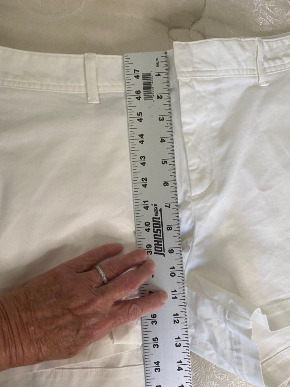 NWT GAP City Shorts size 16 Stretch Mid-Rise Relaxed Fit Summer Beach White - Picture 9 of 12